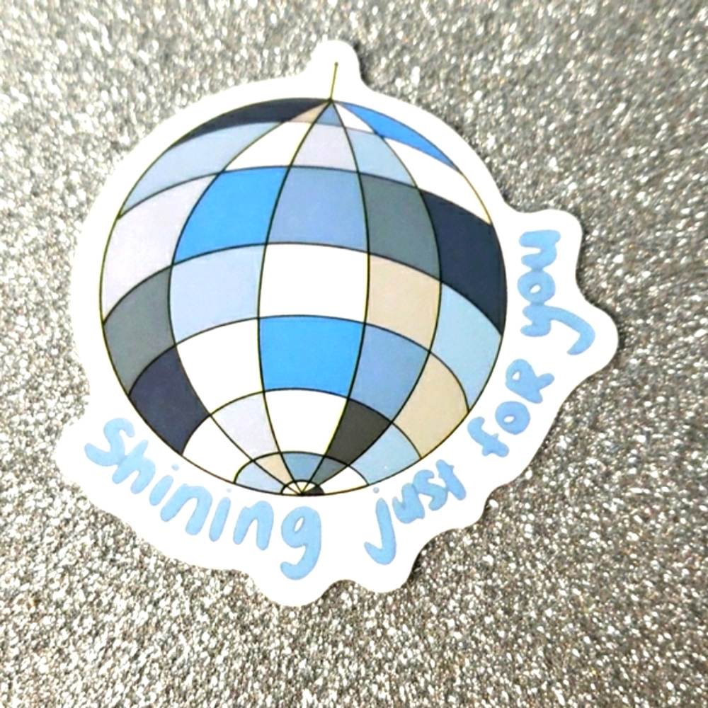 10/$10 Taylor Swift FOLKLORE Sticker Mirrorball